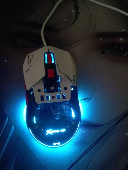 Игровая мышь Xtrike Me GM-316W (белая, 7200 DPI, RGB)