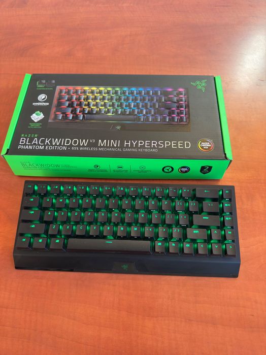 Гейминг клавиатура Razer Blackwidow V3 Mini, Hyperspeed, безжична