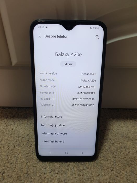 Samsung A20e impecabil