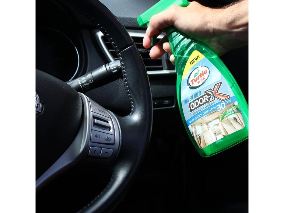 Spray eliminare mirosuri neplacute din interior auto Turtle Wax Power Out Odour X 500 ml, pentru fum, animale companie, cafea si mancare