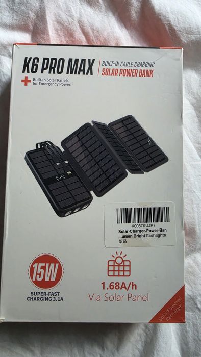 Baterie solară-K6 Pro Max 43.800 mAh