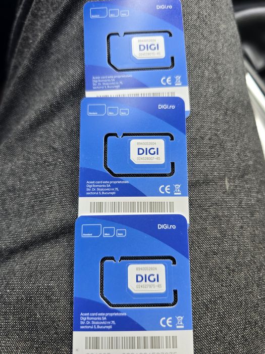 Vand cartele reîncărcabile DIGI numere de AUR