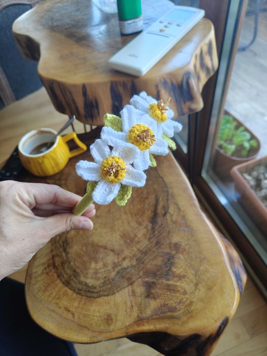 Ръчно плетени детски фиби