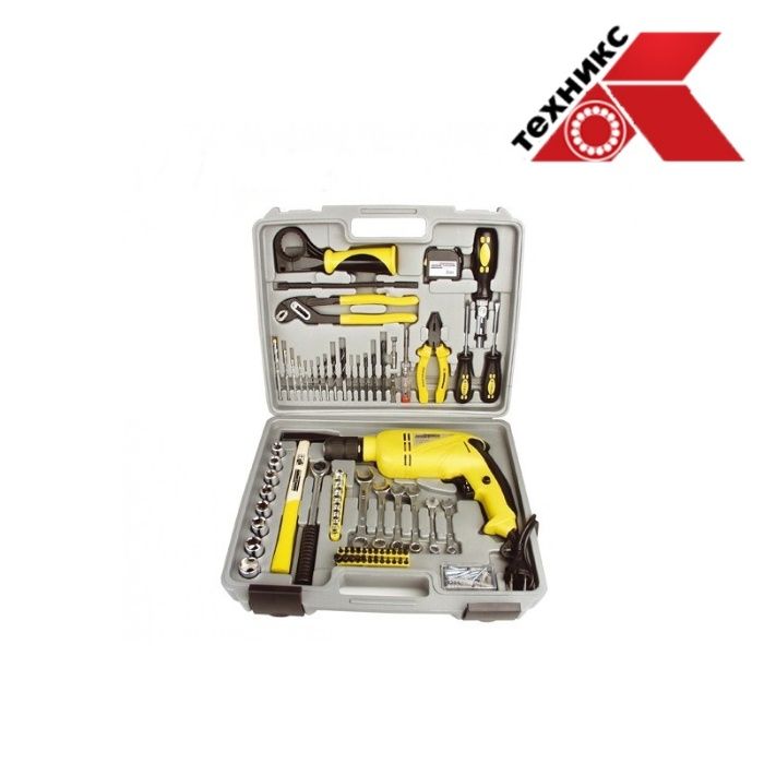 Комплект инструменти с ударна бормашина / Mannesmann 12610 / 810W, 75