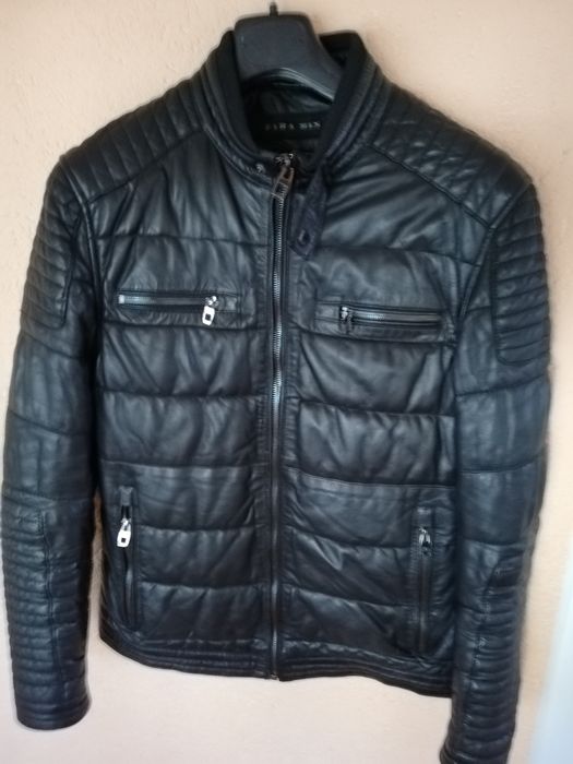 Geaca piele bărbati Zara Man M