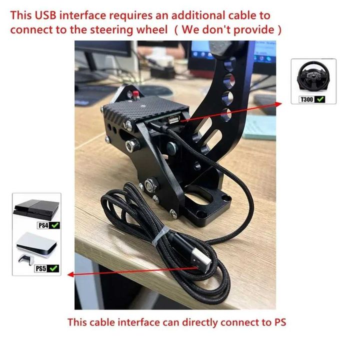 USB Ръчна Спирачка за Racing Симулатор за Thrustmaster T300 / Т300RS за PlayStation PS4 / PS5