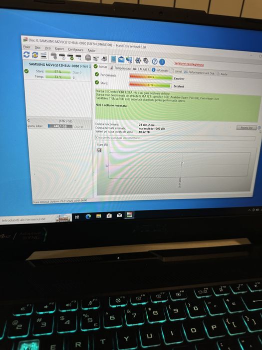 Laptop Gaming Asus Tuf Intel i5 , RTX , Practic Nou !