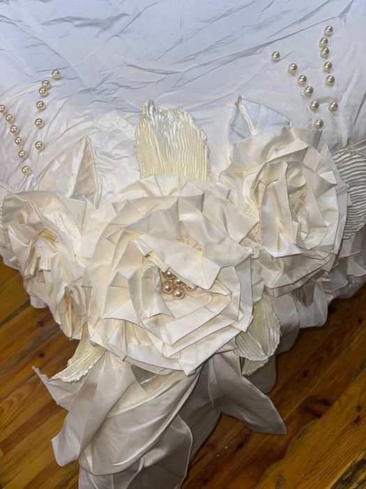 Свадебное покрывало для кровати