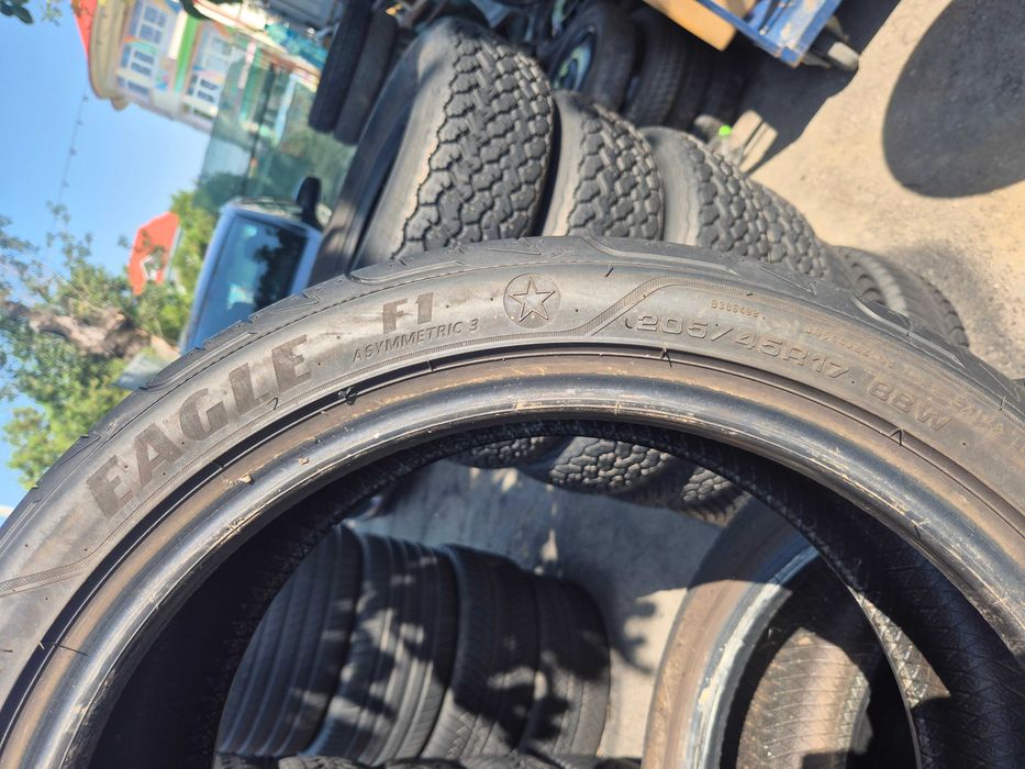 2 Anvelope de VARA - 205/45/17 88W - GoodYear Eagle F1 Asymmetric 3 * - Stare F BUNA - DOT 2023 !