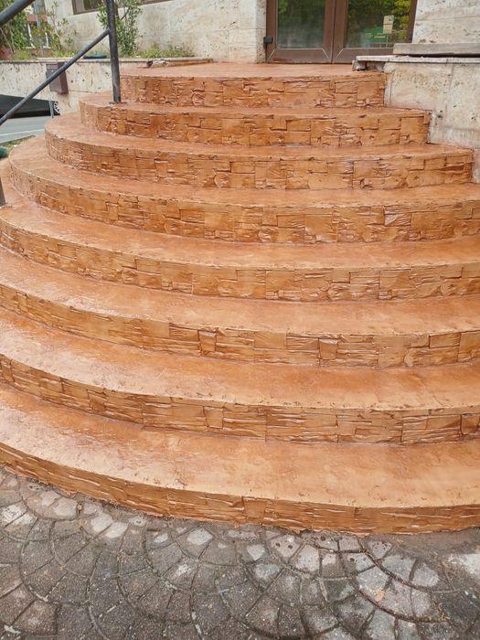 Beton amprentat durabil