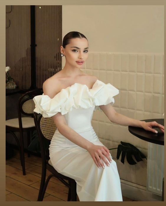 Платье вечернее белое
