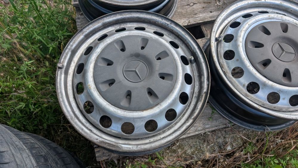 Jante otel cu capace Mercedes vito