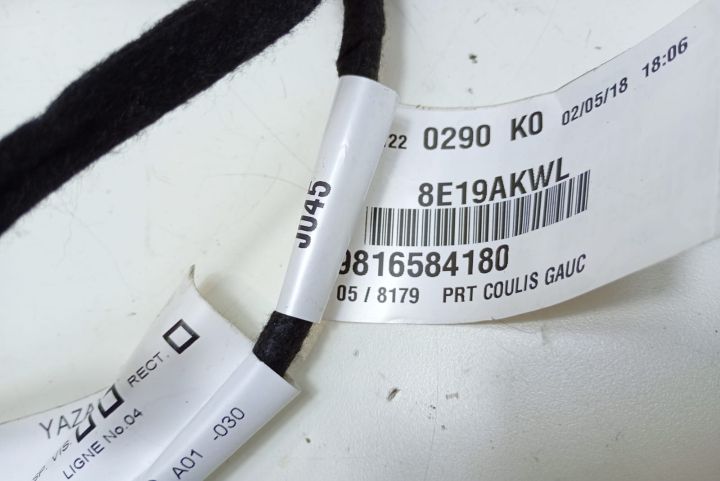 Cablaj  instalatie electrica usa culisanta 9816584180 Toyota ProAce a