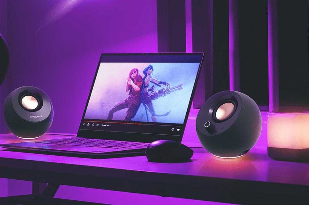 Creative Pebble Pro Тонколони/20W/Bluetooth (зелени)