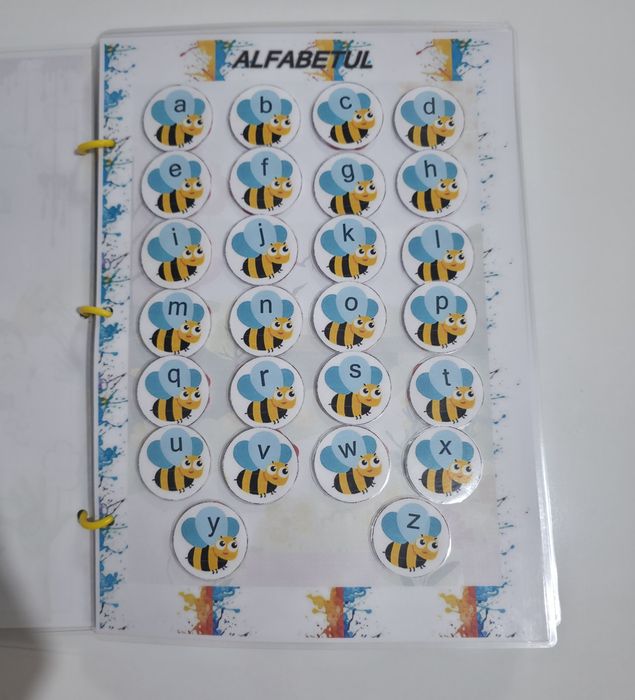 Caiet educativ reutilizabil lucrat manual