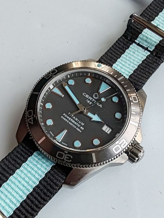 Ceas Certina DS Action Automatic Titanium 38 mm 300 m Diver, Nepurtat!