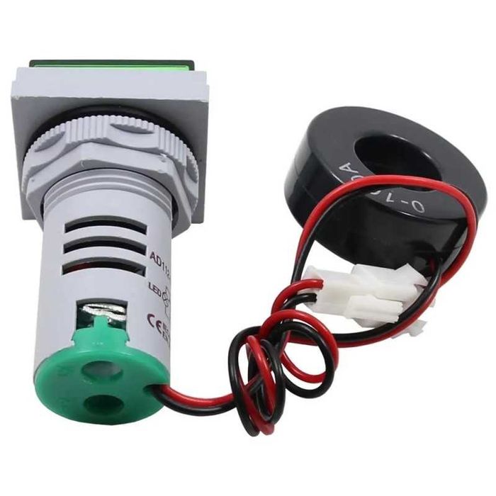 Комбиниран уред амперметър, волтметър и честотомер, жълт дисплей, 4223