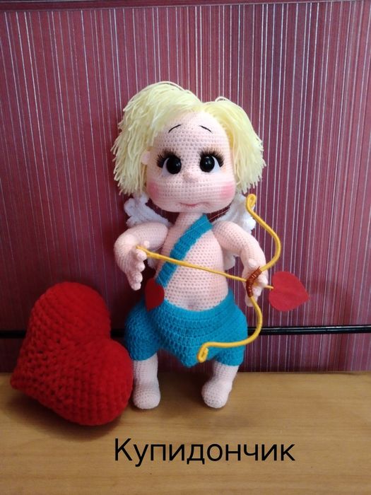 Купидончик. Вязаные игрушки.