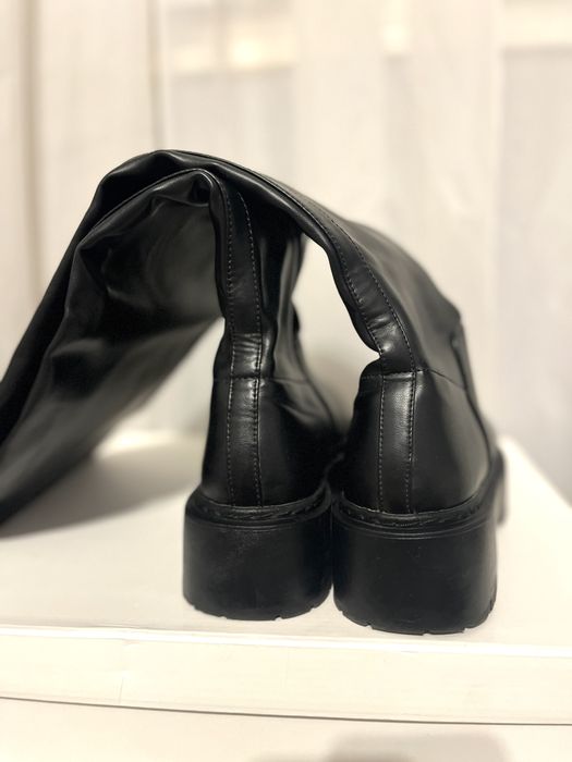 Черни чизми от изкуствена кожа