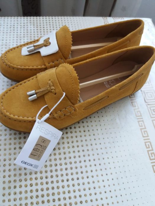 Geox mocasini   de damă din piele