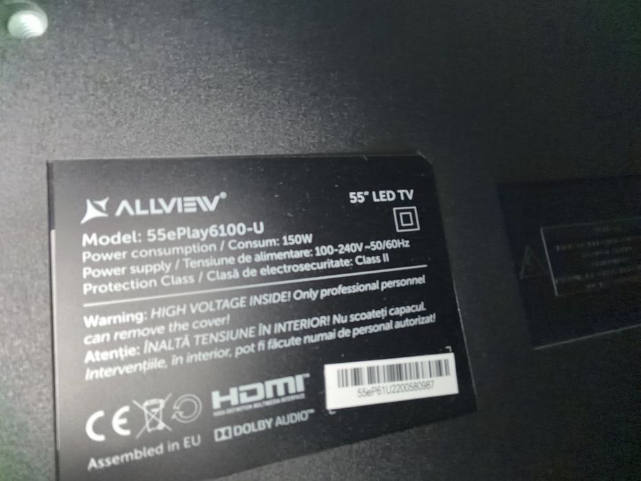 Televizor Allview 140cm 4K Smart tv Led background ars