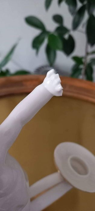 Рядък Арт Деко порцеланов свещник