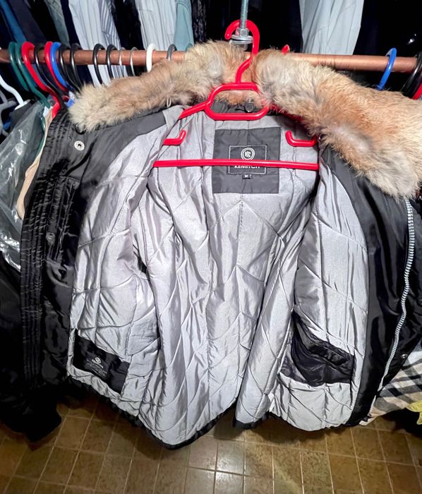 Geaca guler blană naturală KATARSIS  casual elegant