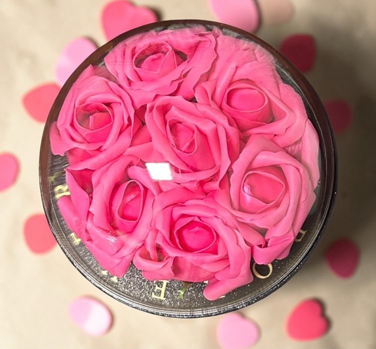 Aranjamente florale din trandafiri de sapun