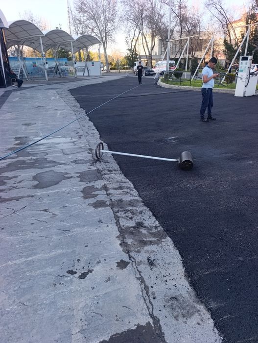 Асфальт ишлари Самарканд вилояти буйлаб