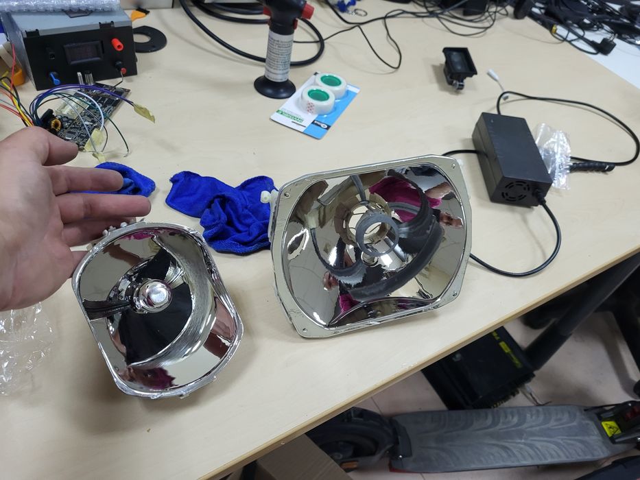 ПРЕНИКЕЛИРАНЕ на рефлектори на ретро автомобили prenikekirane