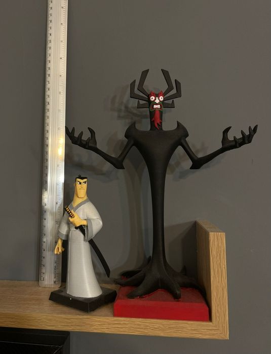 Samurai Jack si Aku RAR!!! statuete figurine