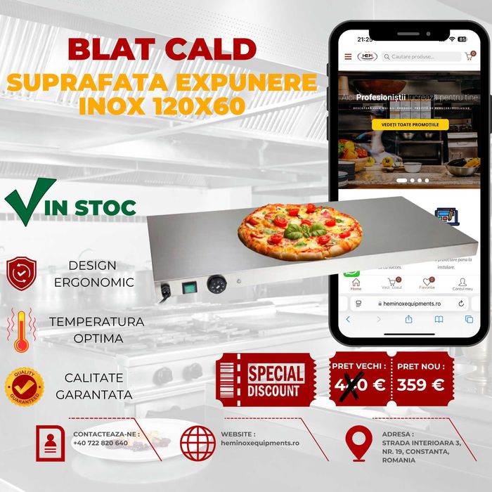 Blat Cald Inox Diferite Dimensiuni IN STOC
