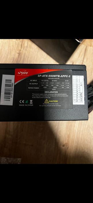 Sursa Spire SilentEagle SP-550WTB-APFC-2, 550 W, ATX 2.31, Efficiency