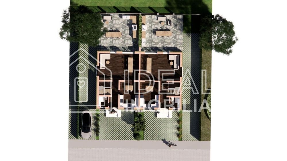 Duplex elegant cu 4 camere, curte și loc de parcare – design modern, Ș