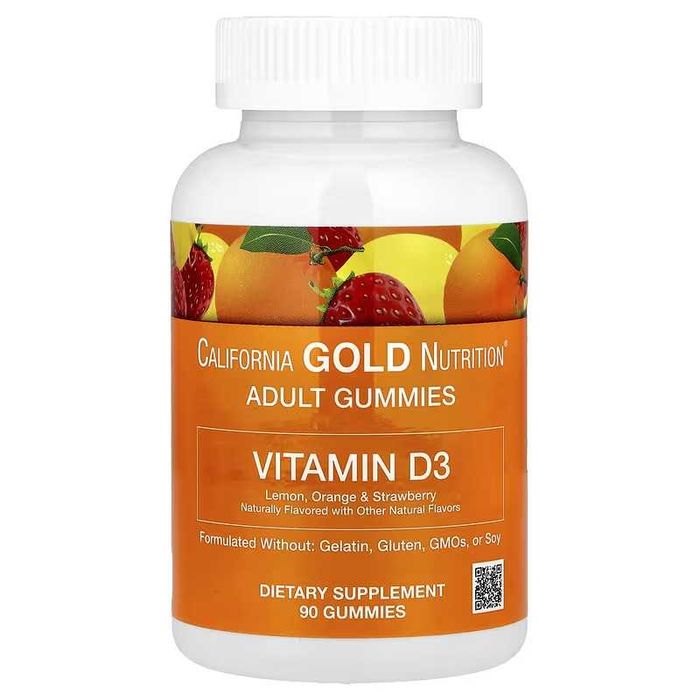 California Gold Vitamin D3 Д3 витамин D3 90 жевательных таблеток