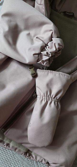 Зимняя куртка детская розовая