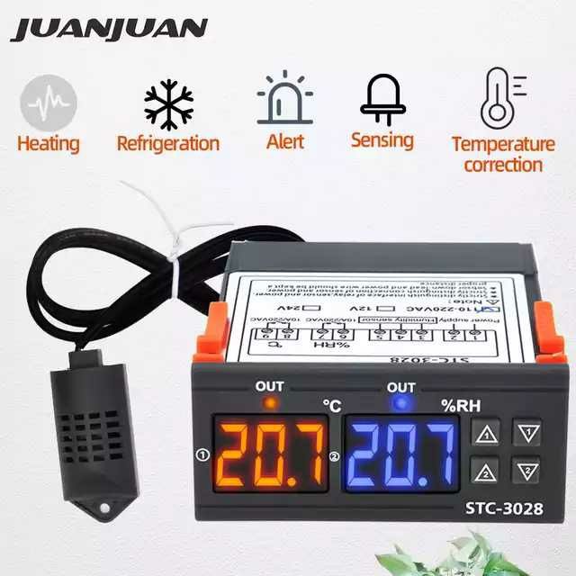 Терморегулятор и контроль влажности.