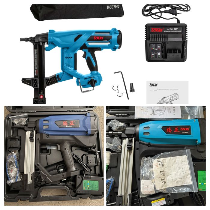 Аккумляторный/газовый монтажный пистолеты toua в ассортименте