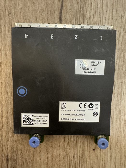 Мрежов модул Dell Broadcom 5720 Quad Port 1GbE rNDC