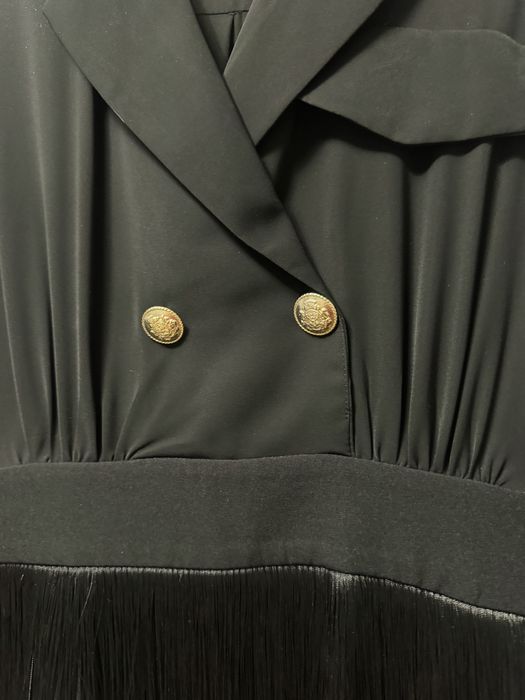 Черна рокля с колан