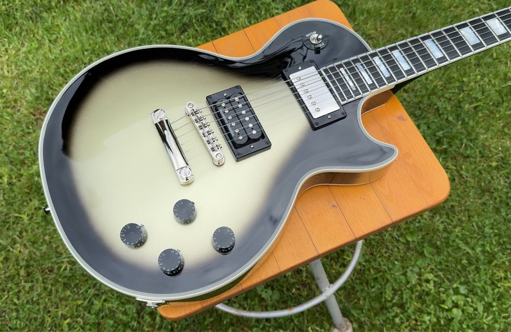 2024 Epiphone Adam Jones 1979 Les Paul Custom Antique Silverburst