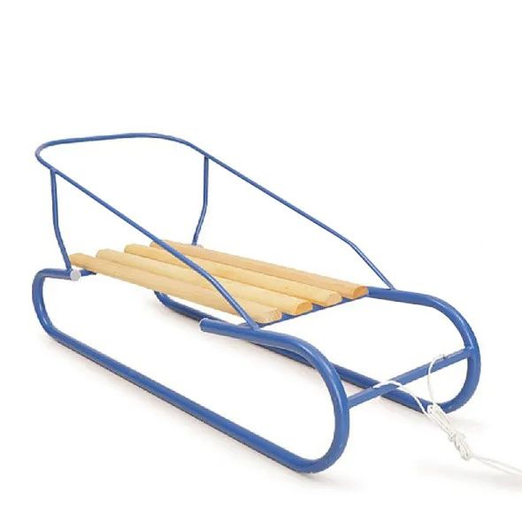 Дървена детска шейна