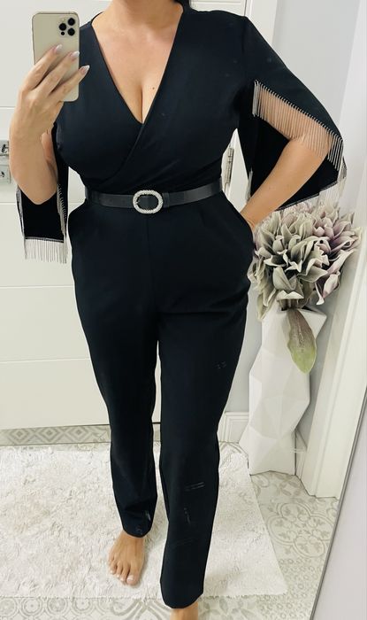 Черен стилен гащеризон