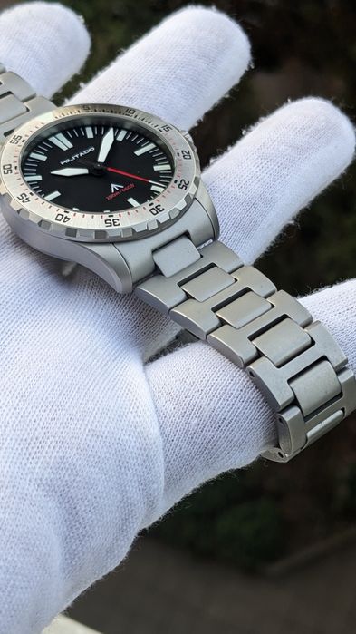 Като нов Militado 39mm Dive Watch Sapphire Crystal 200M Swiss Luminous
