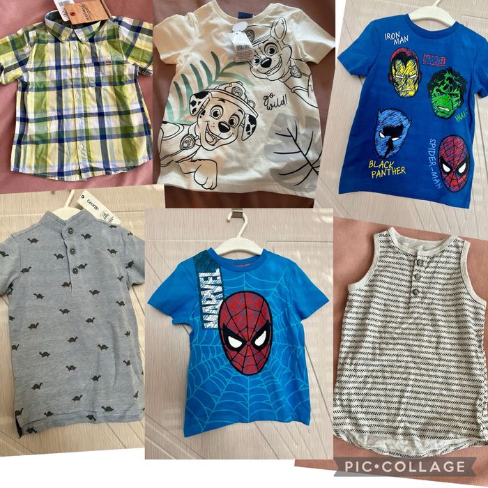 Нови тениски за момче 18-24м/ 1 1/2 - 2 год George, риза Mayoral