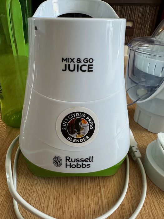 Blender cu storcator de citrice Russell Hobbs Mix & Go Juice, 300 W
