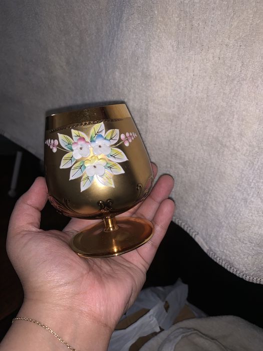 Чешская  богема новая  с золотым покрытеем