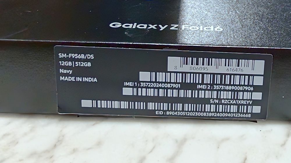 Samsung Galaxy Z Fold 6 Navy 512/12gb! Нов ! Гаранция Технополис!