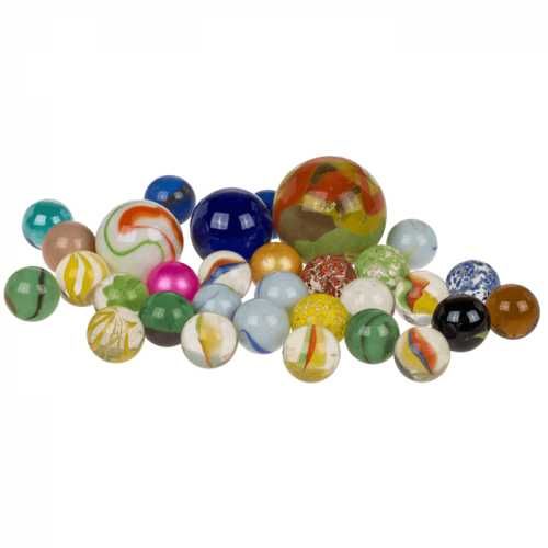 Стъклени топчета 50 бр. + 1 бр. голямо топче