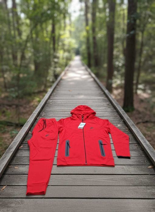 Trening NIKE TECH Fleece Rosu - Bumbac